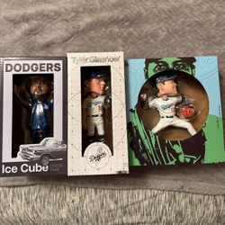Dodgers Collector Bundle — Ice Cube + Ohtani Pitching + Glasnow — All NEW in Box