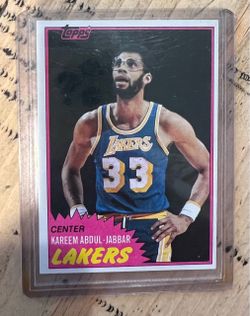 Topps Kareem Abdul-Jabbar Lakers Basketball Card