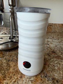 Miroco Electric Milk Frother, Automatic Milk Steamer, 4-IN-1 Hot & Cold Foam Maker-8.4oz/240ml Milk Warmer