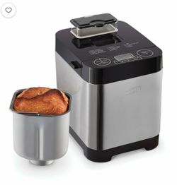 Dash Everyday Bread Maker (1.5Lb Capacity, 12 Presets, Black & Stainless) New