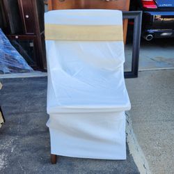 Fabric & Bow Folding Chair Cover