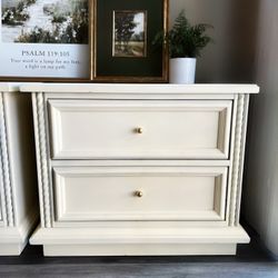 Oversize Bedside Tables Pair