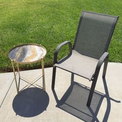 ✨ Handcrafted Resin Accent Table – Black, Pearl & Gold ✨