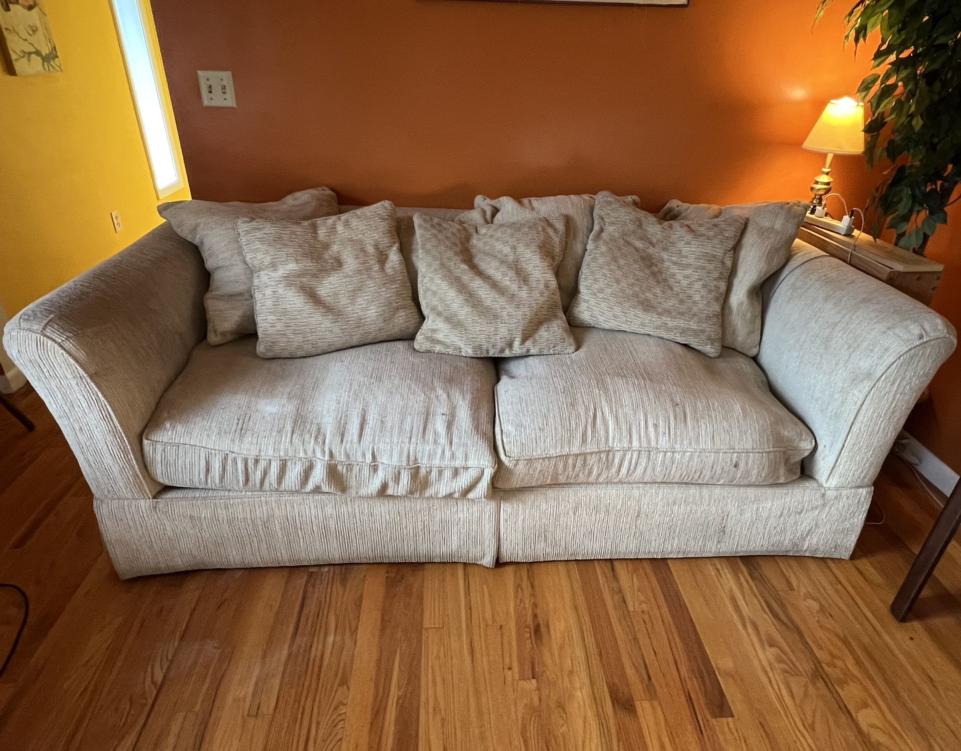 Cream Sofa And Loveseat