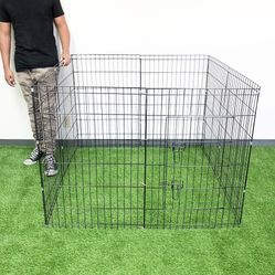 Brand New $45 Folding 36” Tall x 24” Wide x 8-Panel Pet Playpen Fence Gate Outdoor Indoor 