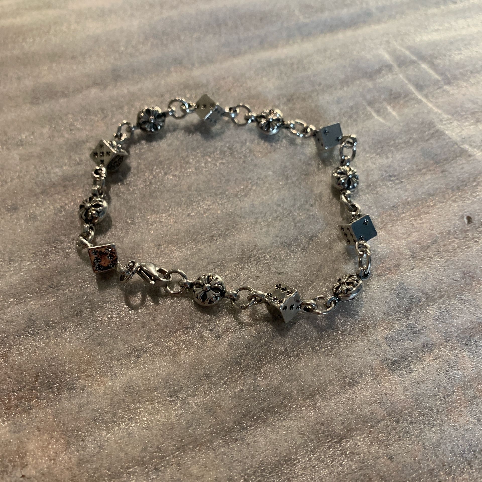 Chrome Heart Style Dice Chain 21 CM