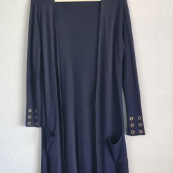 Long Blue Cardigan Women's 