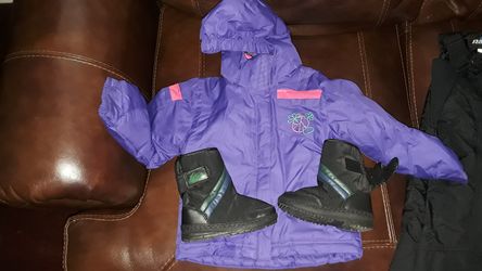 3T snow pants/ jacket and 9/10 snow boots