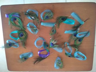 Peacock Mini Feathers /Birthday/Party/Dessert Table