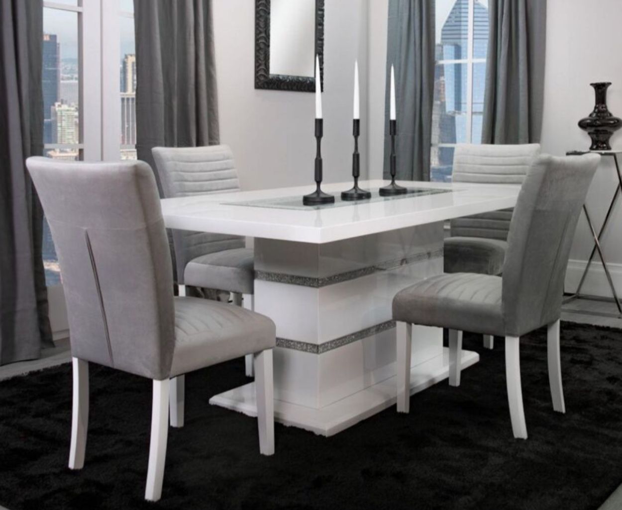 Charming Stylish Dining Room Table. (Buffet Also Available)