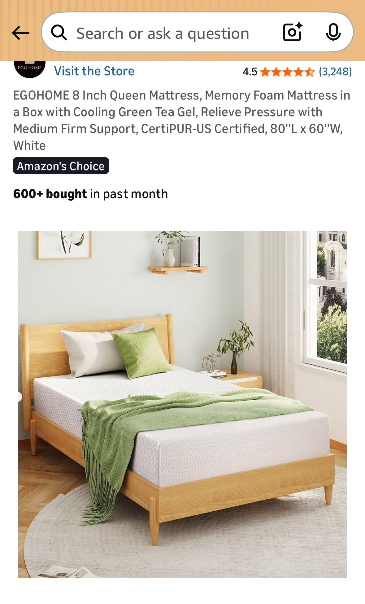 8 Inch Brand New Queen Bed, Never Slept On MATTRESS ONLY