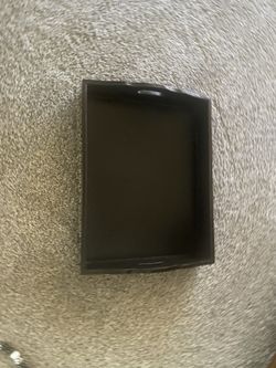 Black Wooden Tray 