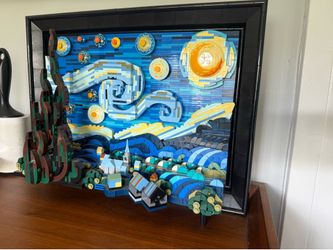 Starry Night - 3D Lego Art - Beautiful Piece