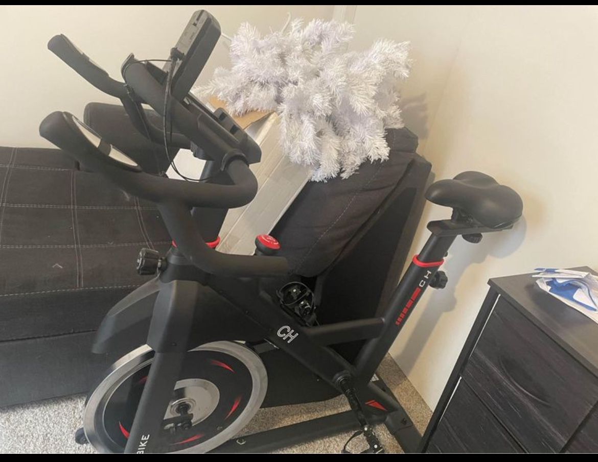 Exercise Bike Stationary, CHAOKE Indoor Cycling Bike with Heavy Flywheel, Comfortable Seat Cushion,