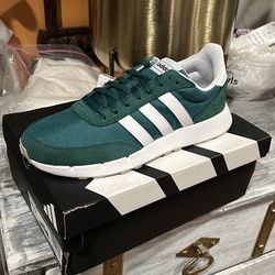 adidas Run 60s 2.0 Green White Sneakers H00354 Men Size 8.5