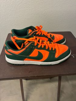 Nike Dunk Low Orange and Green Sneakers