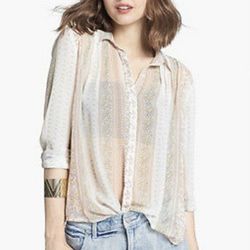 Free People Moonlight Mile Top size L