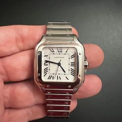 🔥 Cartier Santos de Cartier – Medium Model – Automatic – Excellent Condition 🔥