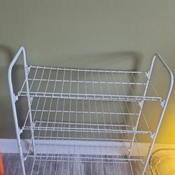 Mainstays Steel Wire 4 Tier Shoe Organizer Rack