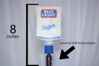 Shift Knob (universal adapter) Budweiser Beer Tap (blue)