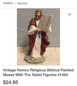 Four homco figurine