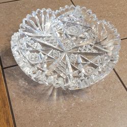 Vintage Hawkes Crystal Candy Dish