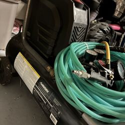 Air Compressor With Hose And Tools