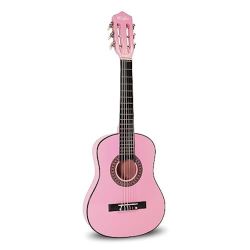 Music Alley 6 String Size 30inch Junior Classical Guitar (Pink)