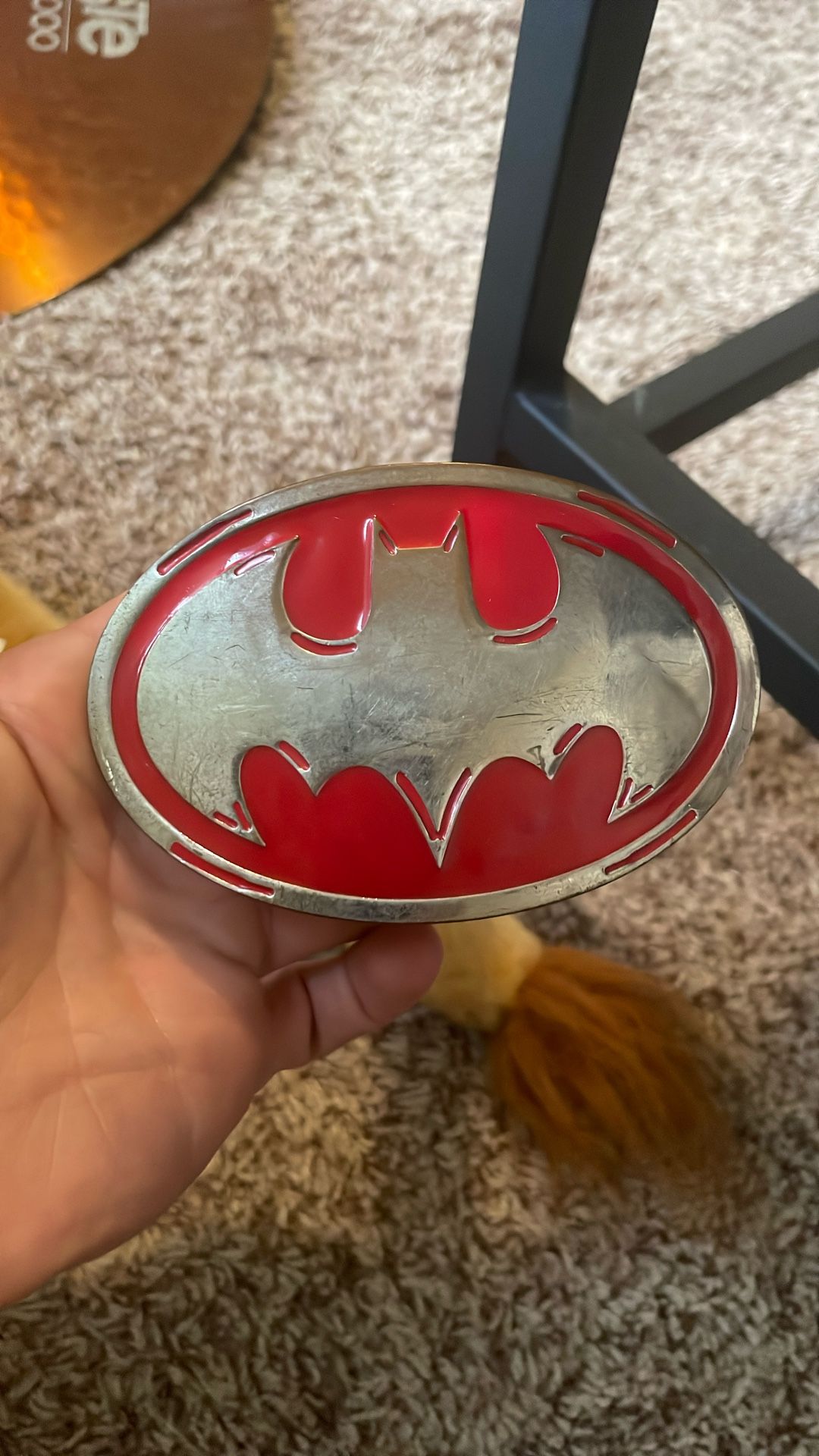 90’s Red Batman Belt Buckle