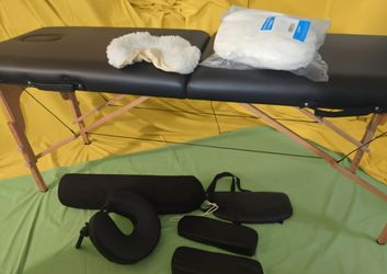 Portable Folding Massage Table with Accessories