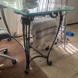 Modern Glass Long Lobby Table /grey