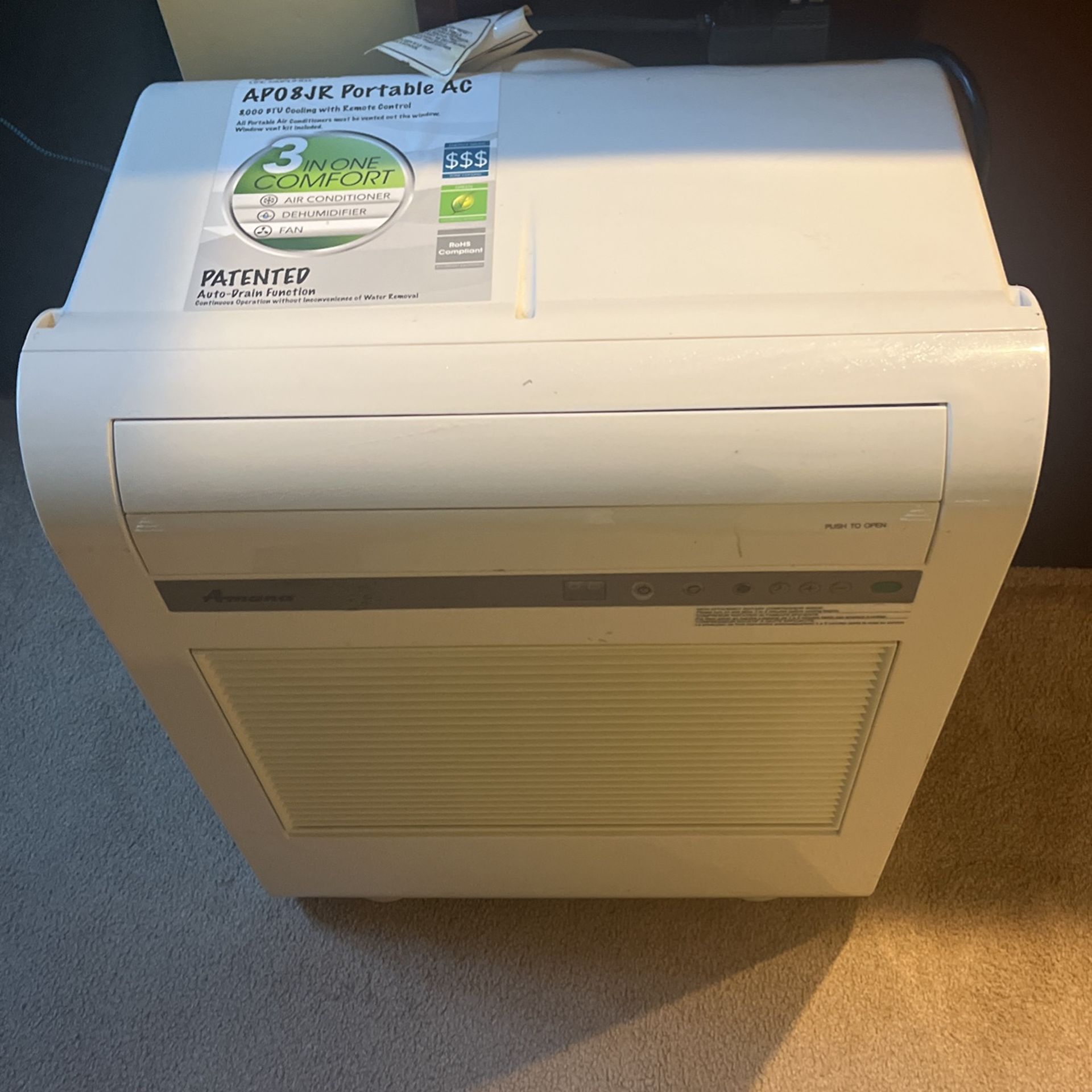 Amana Portable AC (dehumidifier & fan also)