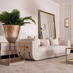 Savannah Breeze Gold/Cashmere Standard Sofa