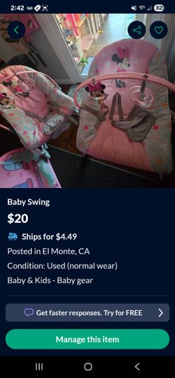 Baby Swing Semi Nuevos