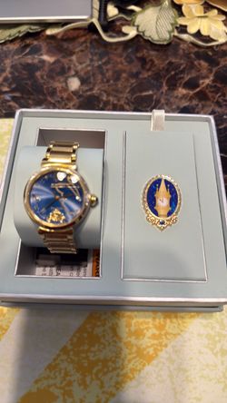 Disney Cinderella Gold-Tone Watch Gift Set