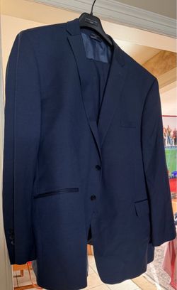 Men's Navy Blue Two-Button Suit