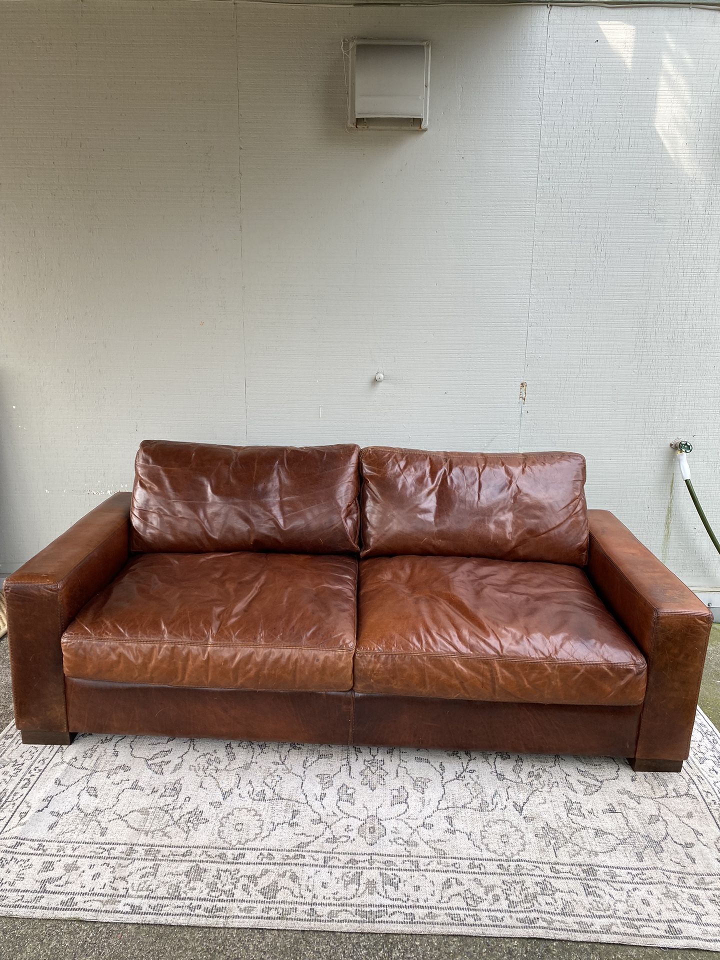 RH Maxwell Style Leather Sofa for Sale in Puyallup, WA OfferUp