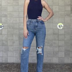 Womens Distressed Jeans