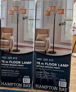 78in 3 Light Floor Lamp