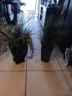2 ARTIFICIAL GRASS LOOK PLANTS TAKE BOTH 15 FIRM