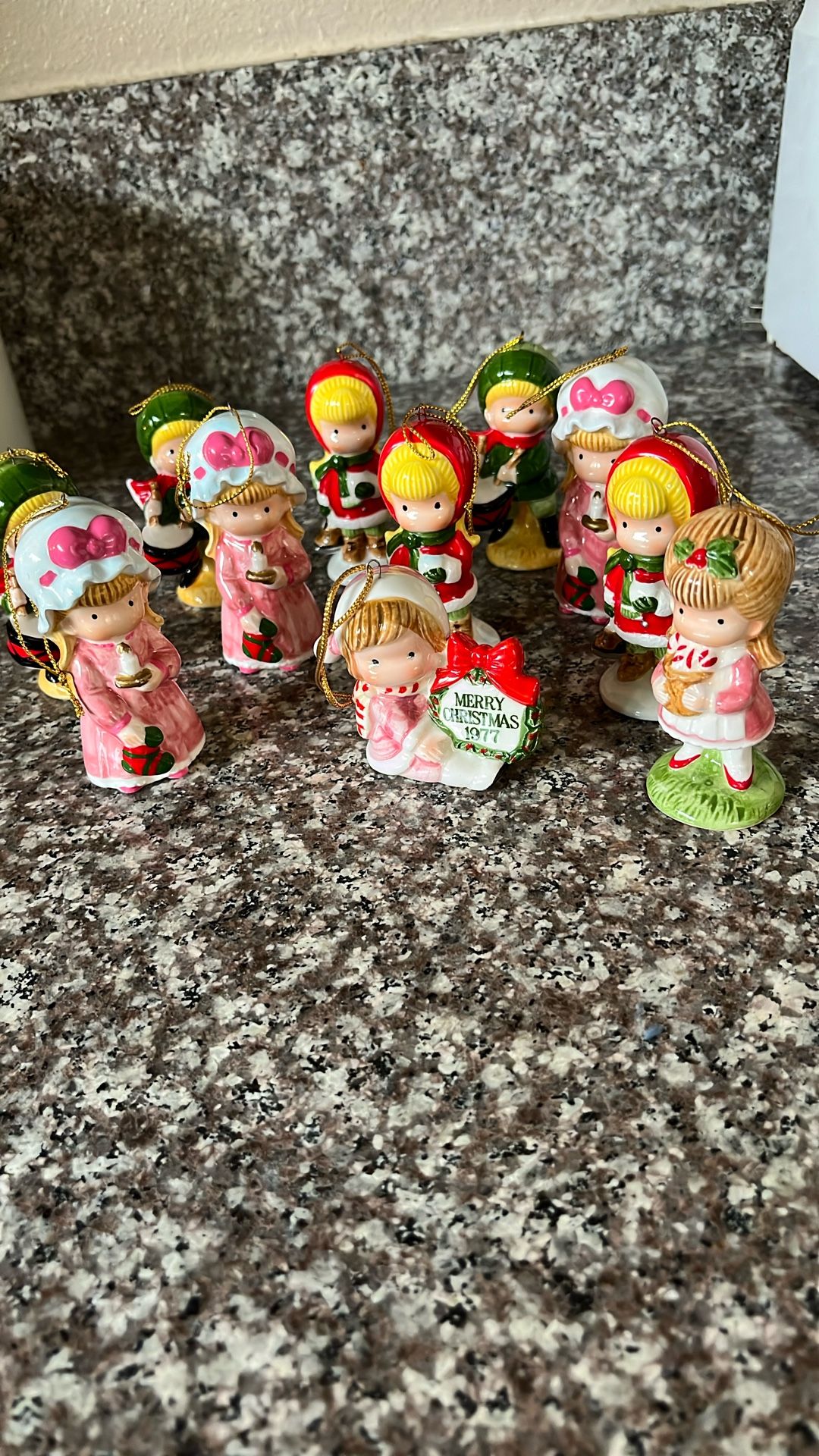 Vintage Joan Walsh Ceramic Christmas Figurines