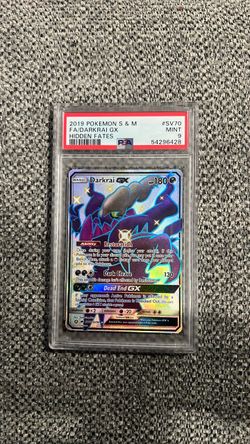 PSA 9 Darkrai GX Hidden fates