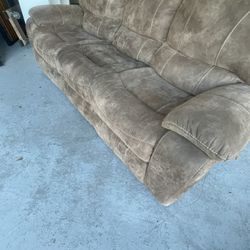 Suede Brown Reclaimed Sofa 
