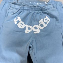 Sp5der Baby Blue Joggers Size 2XL 