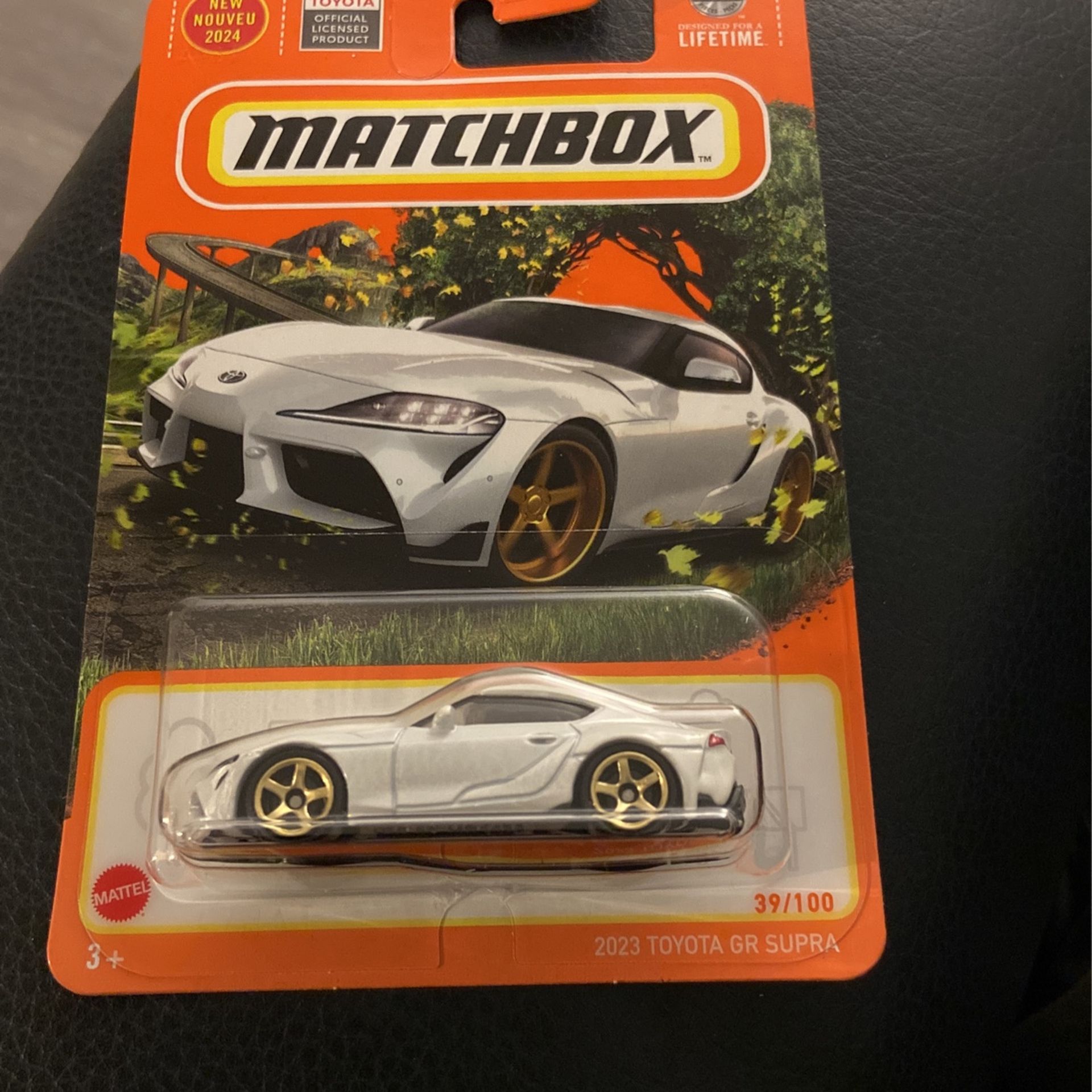 Matchbox 2023 Toyota GR Supra Diecast Vehicle, 1:64 Scale, White, 39/100