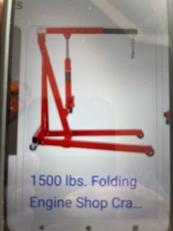 1500 lbs folding engine lifter