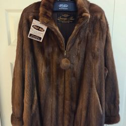 Mink Zip Up Jacket 