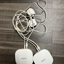 Lot of 2 EERO J010001 Routers