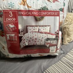Christmas Cal King Comfeter