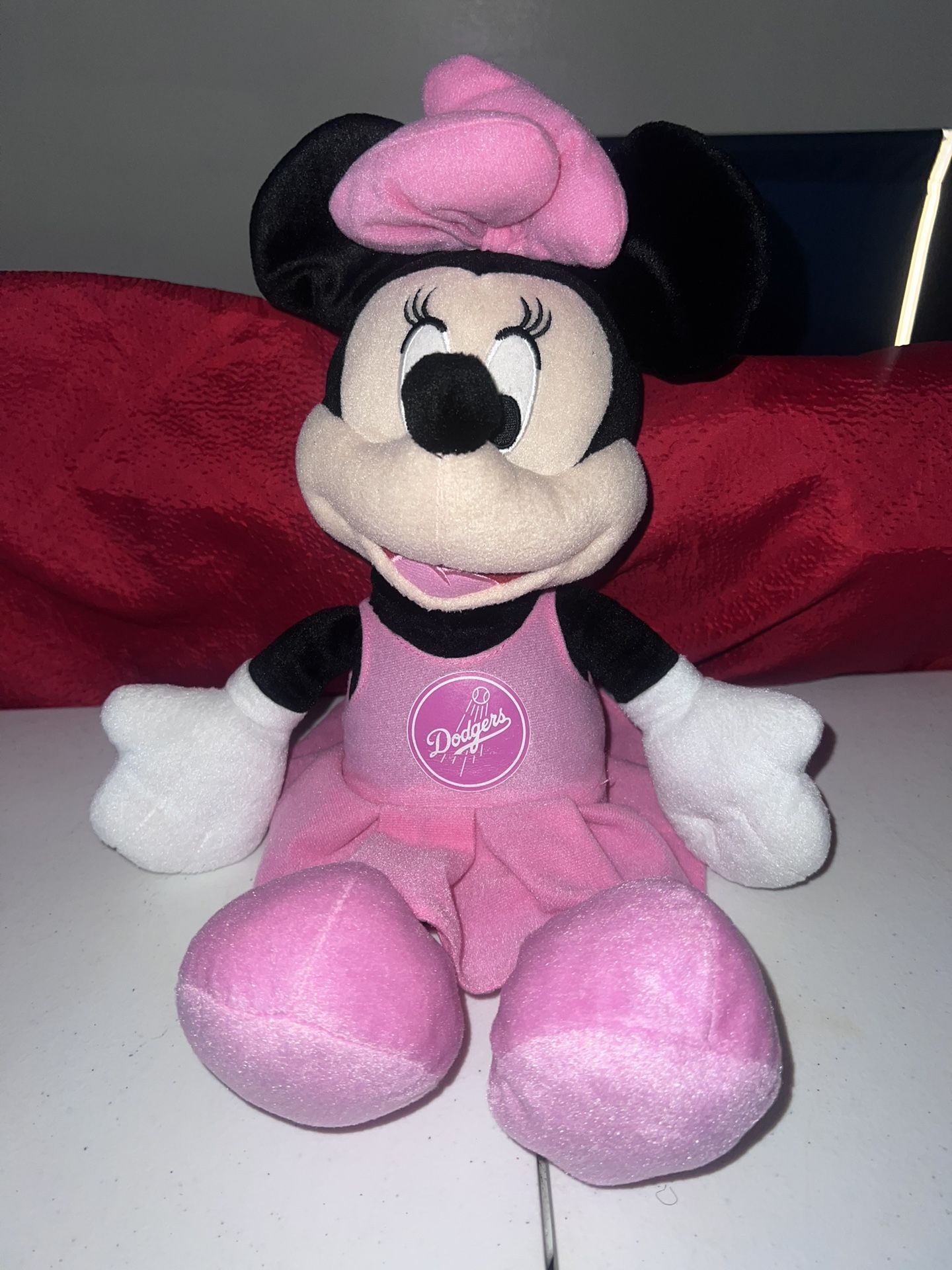 Pink Dodger Minnie Mouse Plush